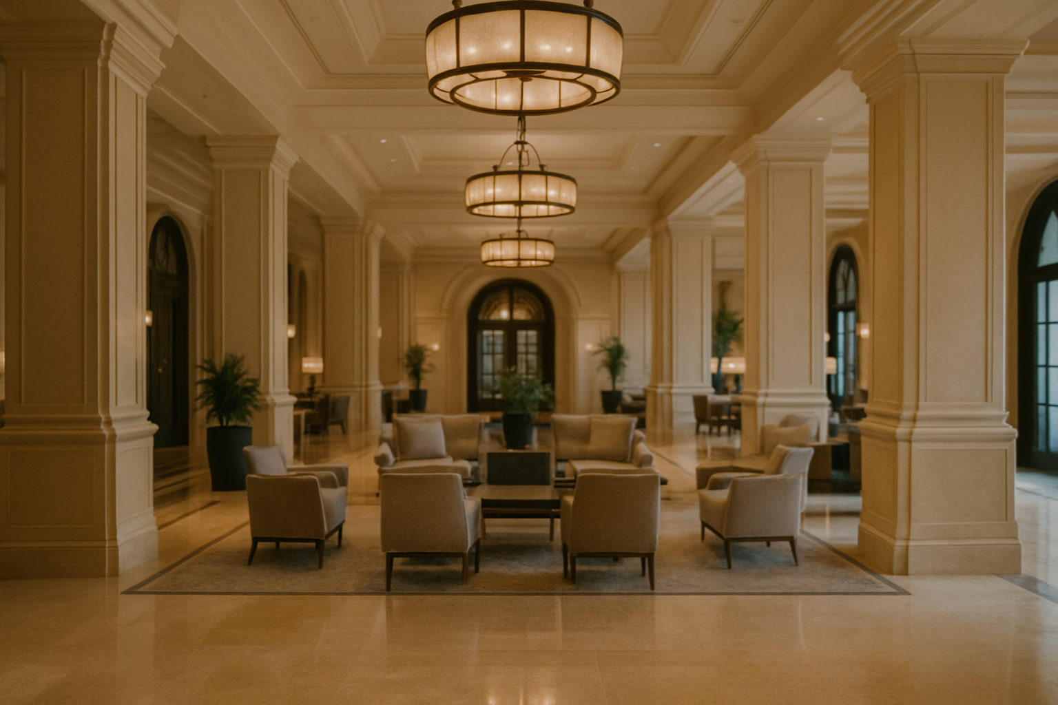 Luxury Hotel Lobby